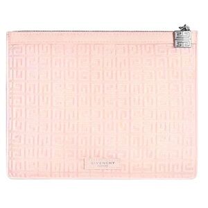 Givenchy Parfums Makeup Pouch Cosmetic Bag Transparent Flat Nude Pink New